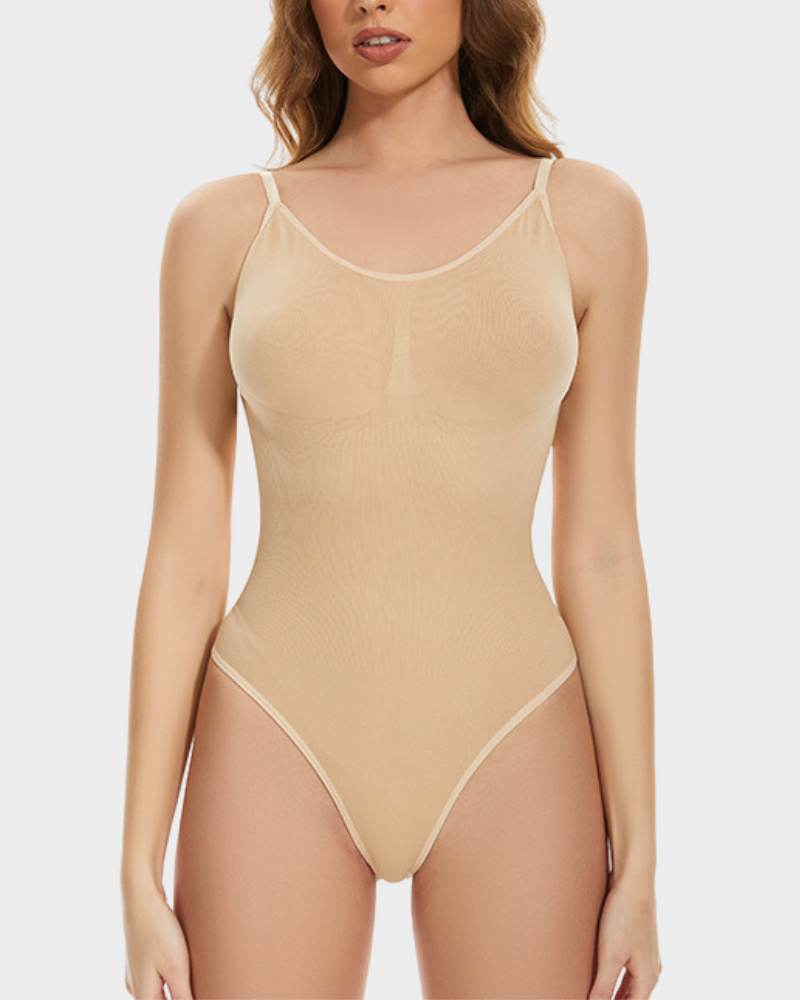 BlissShe® Seamless Low Back Thong Bodysuit