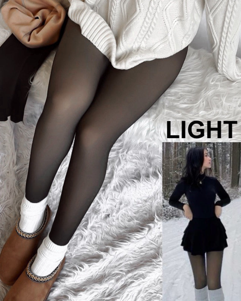 BlissShe® Translucent Fleece Lined Tights