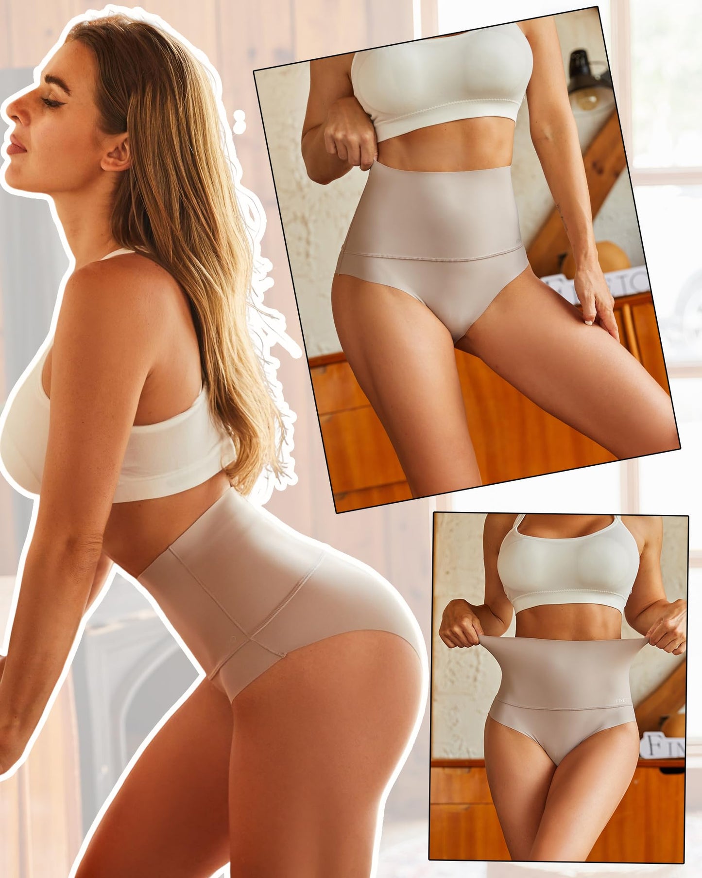 BlissShe® 3-Pack High Waisted Tummy Control Briefs