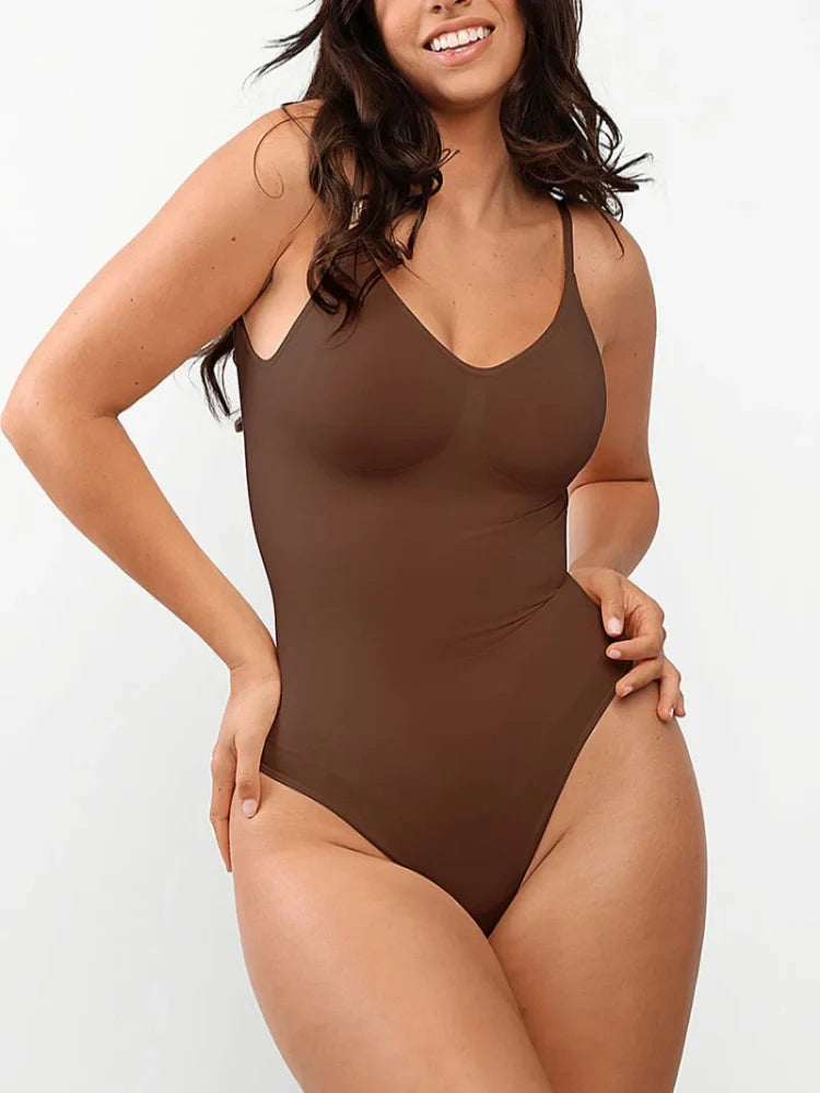 Smoothing Seamless Full Body Shaper - High Cut Thong