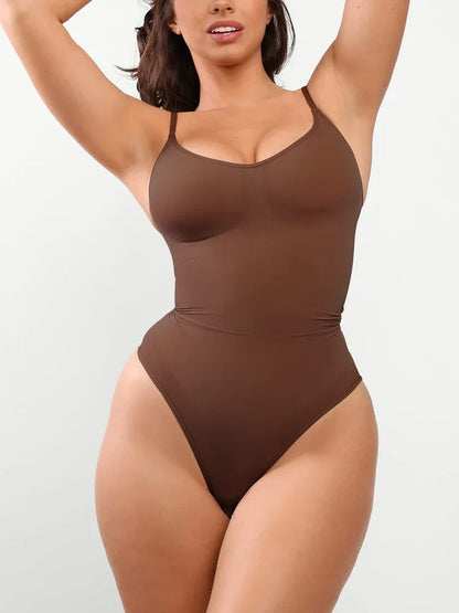 Smoothing Seamless Full Body Shaper - High Cut Thong