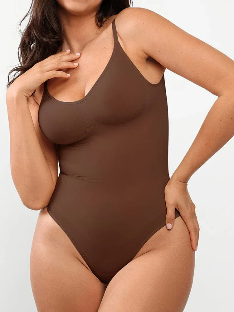 Smoothing Seamless Full Body Shaper - High Cut Thong