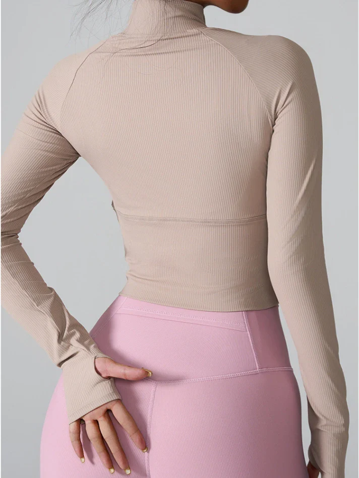 Half-Zip Long Sleeve Top