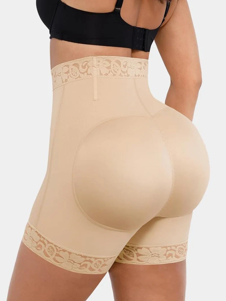 Pantalones cortos de potenciador de tope de doble control de barriga