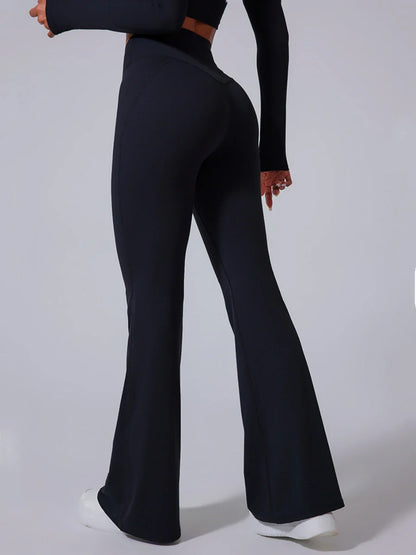 V-Cut Flared Leggings