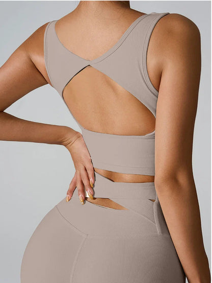 Whimsical Back Geometric Bra