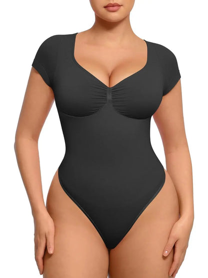 Tummy Tucking Seamless Bodysuit - Longsleeved