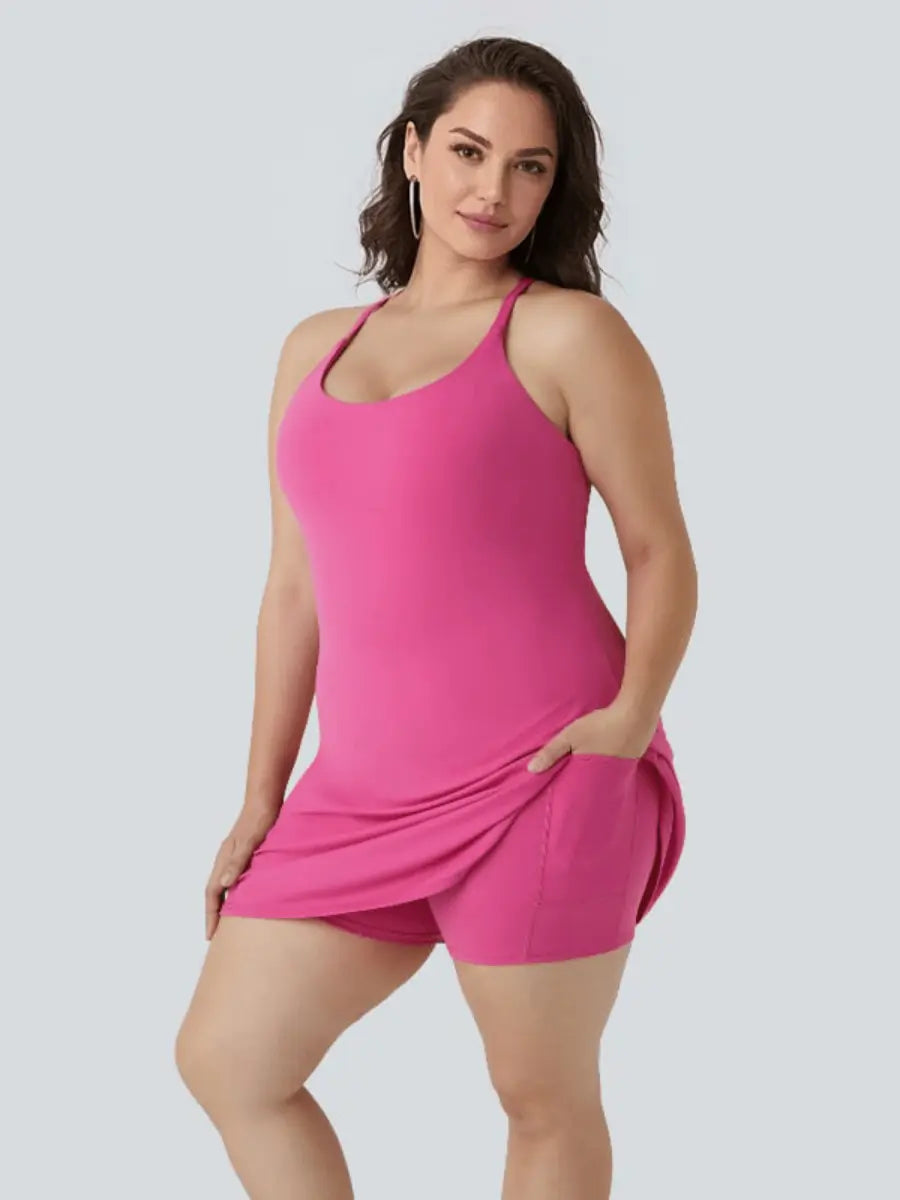 Athletic Dress with Unique Built-in Shorts