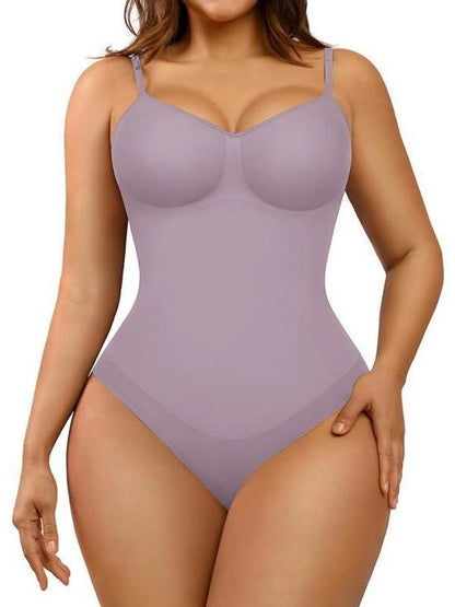 Tummy Tucking Seamless Thong Bodysuit