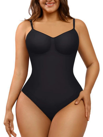 Tummy Tucking Seamless Thong Bodysuit