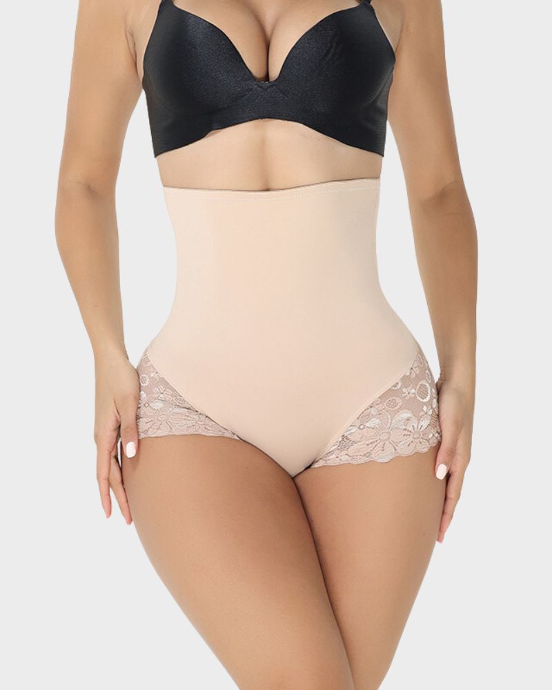 BlissShe® Ultra High Waist Lace Shaping Brief