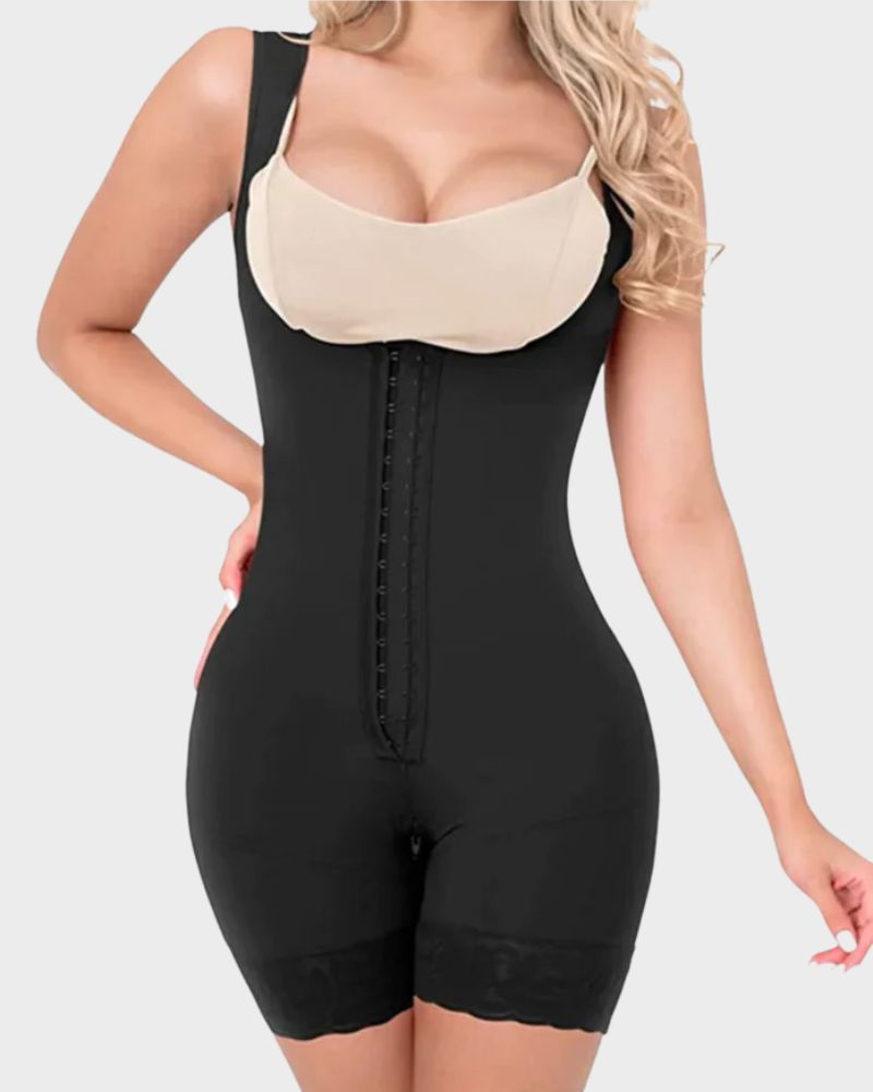 BlissShe® Lace Butt Lifter Open Bust Bodysuit