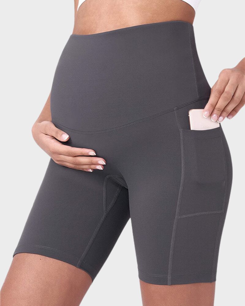 BlissShe® Ultra-Soft Stretchy Maternity Yoga Shorts