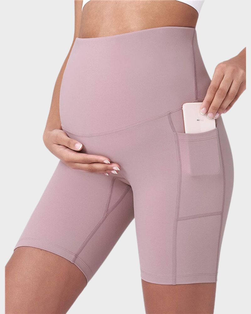 BlissShe® Ultra-Soft Stretchy Maternity Yoga Shorts