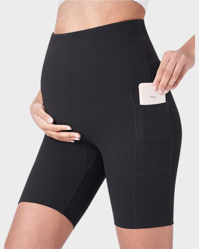 BlissShe® Ultra-Soft Stretchy Maternity Yoga Shorts