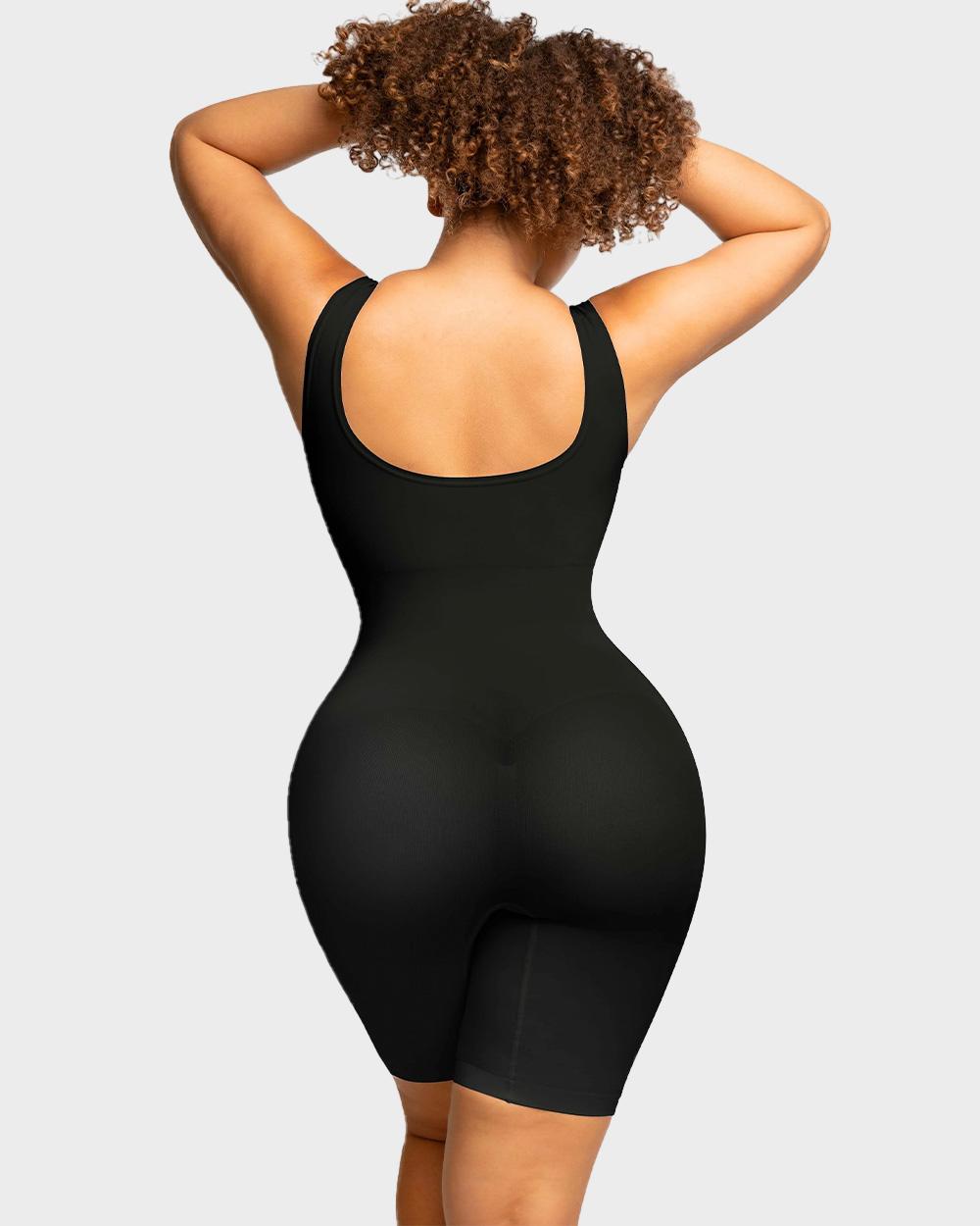 BlissShe® nahtloser, modellierender Bodysuit für die Mitte der Oberschenkel