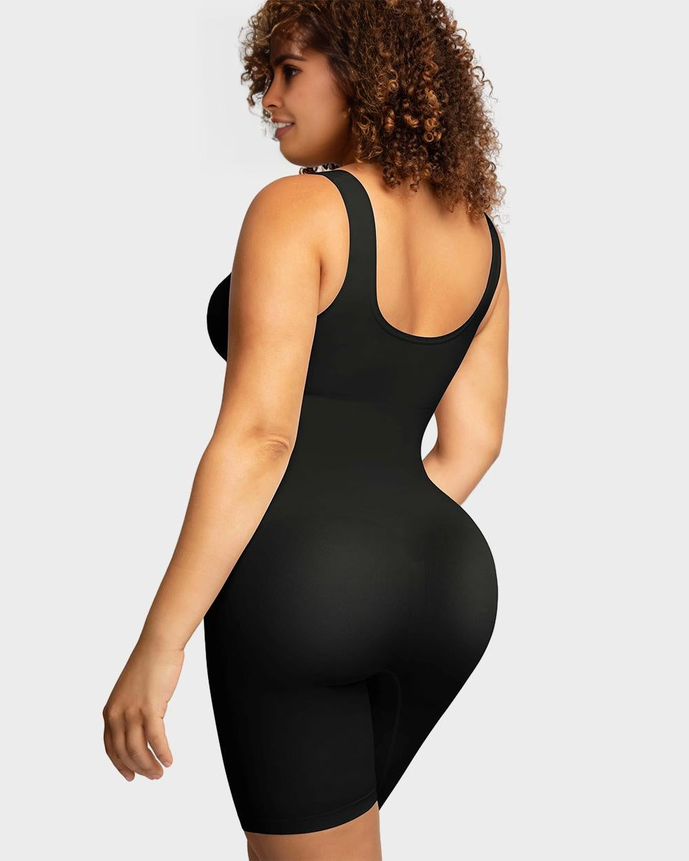 BlissShe® nahtloser, modellierender Bodysuit für die Mitte der Oberschenkel