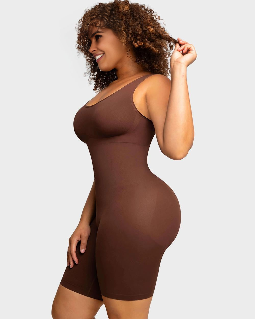 BlissShe® Seamless Sculpting Mid Thigh Bodysuit