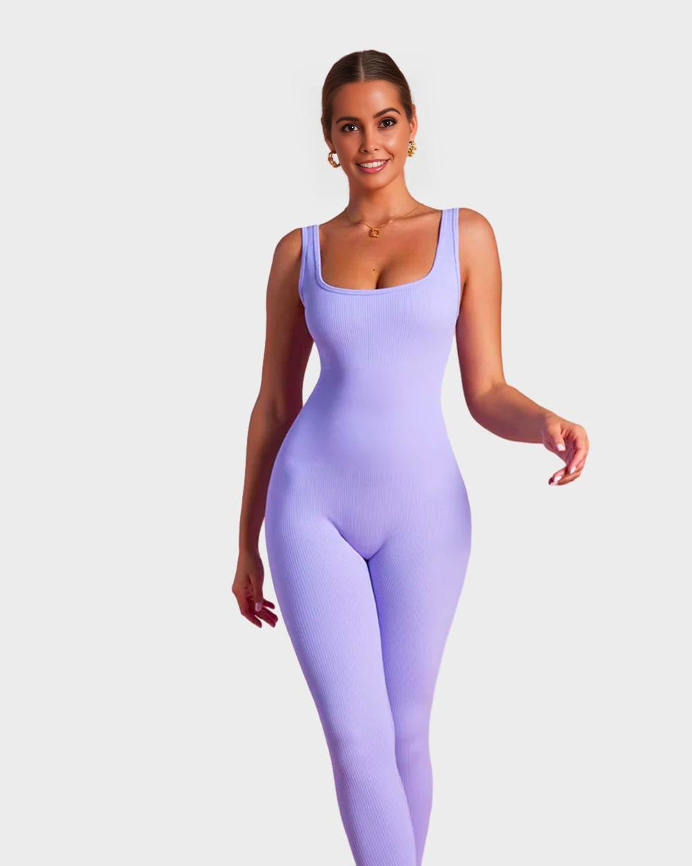 BlissShe® Square Neck Jumpsuit Onesie