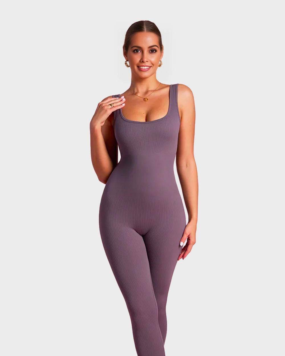 BlissShe® Square Neck Jumpsuit Onesie