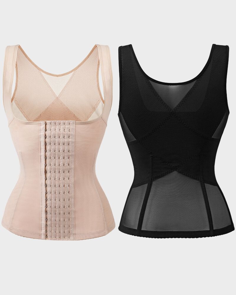 BlissShe® U Neck Latex Vest Shapewear