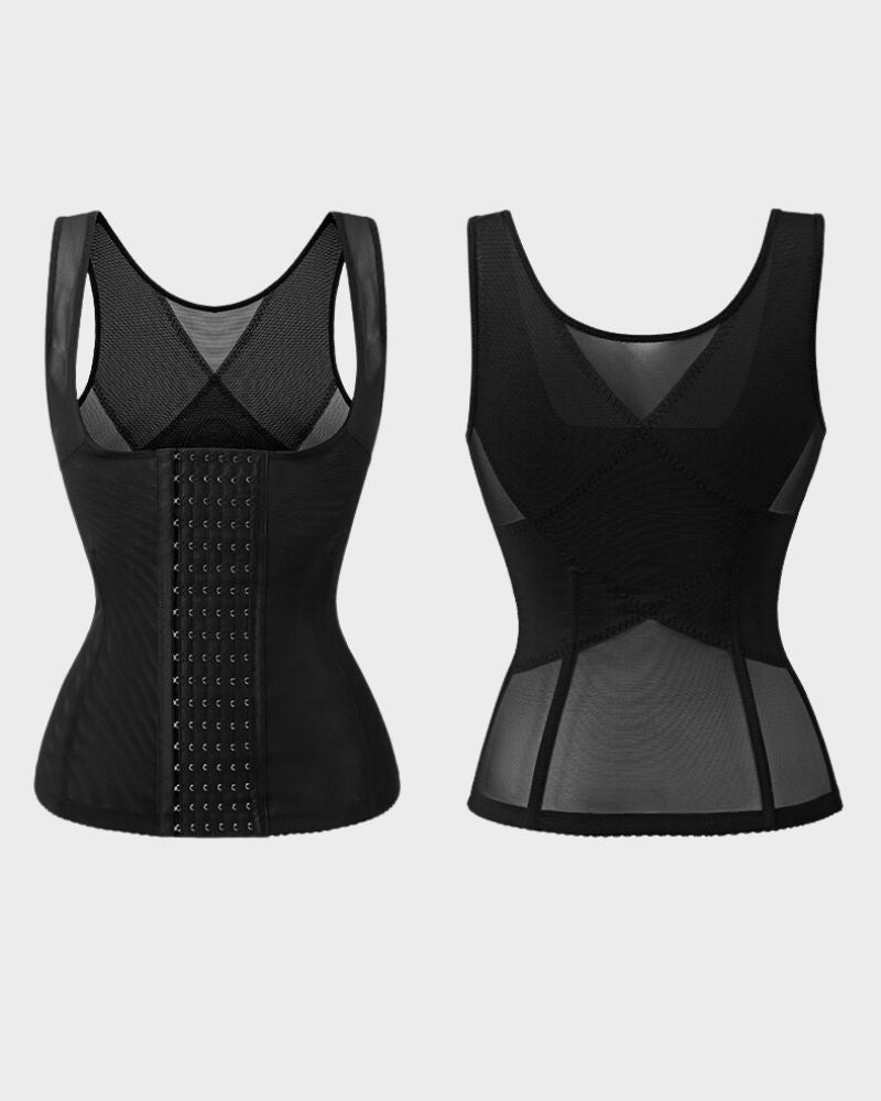 BlissShe® U Neck Latex Vest Shapewear