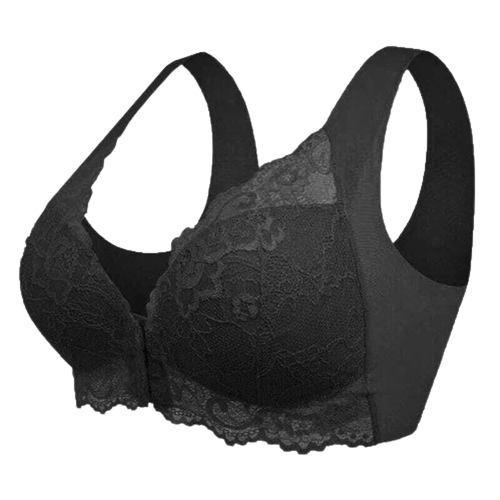 BlissShe®FRONT CLOSURE '5D' SHAPING WIRELESS BEAUTY BACK BRA(BUY 1 GET 2 FREE)-Black