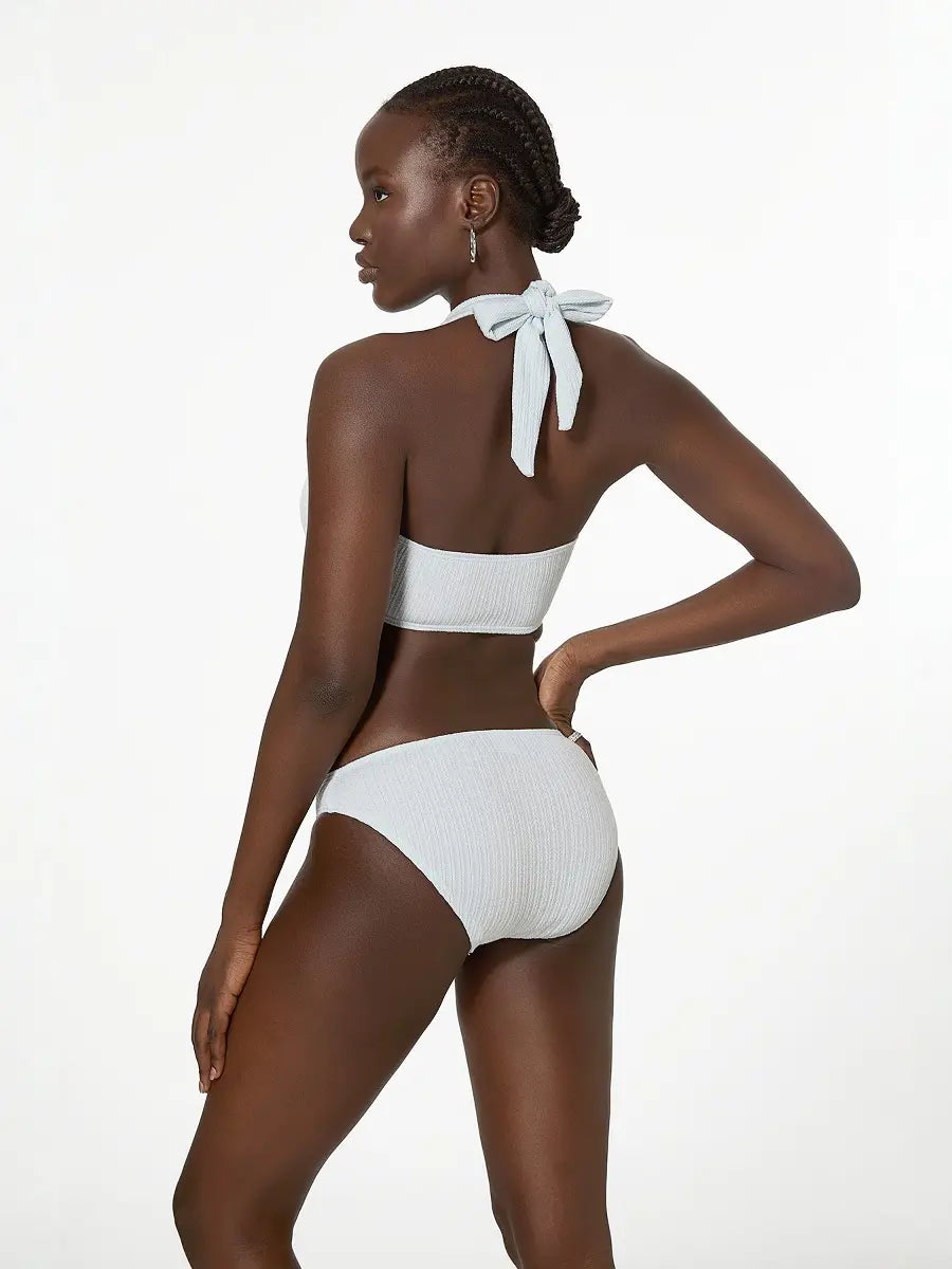 Noir Blanc - Knot Halter Bikini