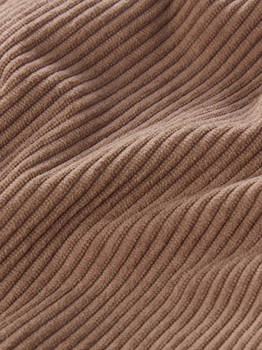 Classic High-Low Corduroy Skirt