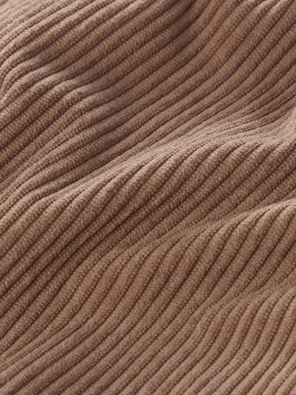 Classic High-Low Corduroy Skirt