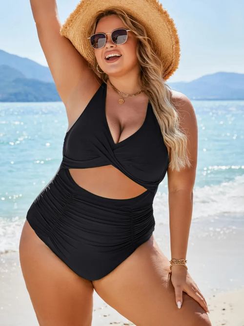 Cinched Waist Bombshell One Piece