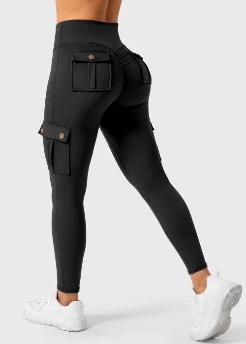 Leggings de soulèvement des fesses de poche de cargaison